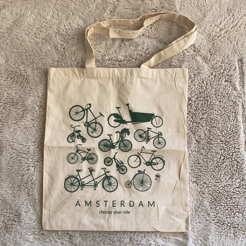 Amsterdam Canvas Tote Bag NWOT